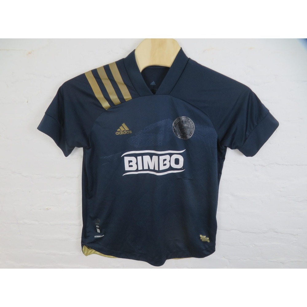 Philadelphia Union Jersey Mens Large Adidas 21/22 Blue MLS Soccer Aeroready